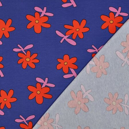 VERHEES X JENNIFER BOURON - Bloemen Blauw - Jersey (GOTS)