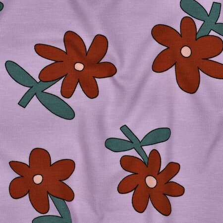 VERHEES X JENNIFER BOURON - Bloemen Lavendel - Jersey (GOTS)