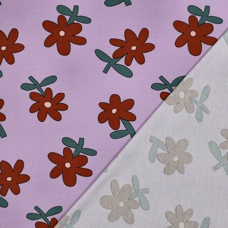 VERHEES X JENNIFER BOURON - Bloemen Lavendel - Jersey (GOTS)