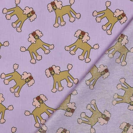 VERHEES X JENNIFER BOURON - Poedel Lavendel - POPLIN KATOEN (GOTS)