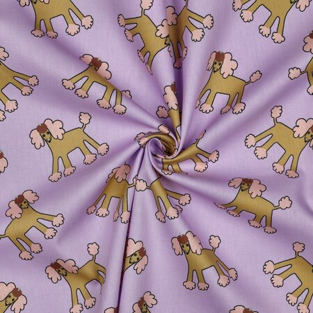 VERHEES X JENNIFER BOURON - Poedel Lavendel - POPLIN KATOEN (GOTS)