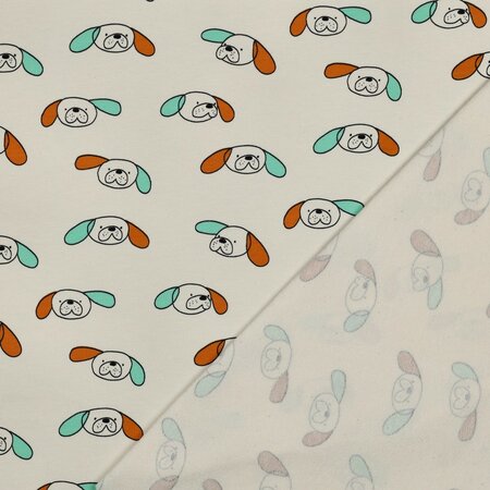 VERHEES X JENNIFER BOURON - Dogs Naturel/Oker - FRENCH TERRY (GOTS)