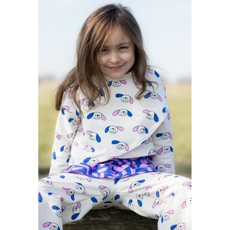 VERHEES X JENNIFER BOURON - Dogs Green/Blue - FRENCH TERRY (GOTS)