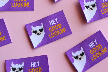 The Cosy Club Handmade - Hey Good Lookin Llama - 5 Fun Sewing Labels
