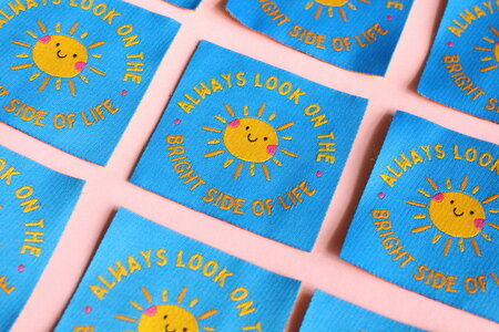 The Cosy Club Handmade - Bright Side of Life - 5 fun Woven Sewing Labels