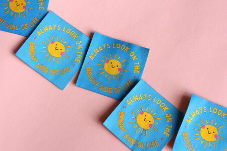 The Cosy Club Handmade - Bright Side of Life - 5 fun Woven Sewing Labels