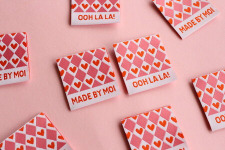 The Cosy Club Handmade - Ooh La La! - 6 Double Sided Sewing Labels