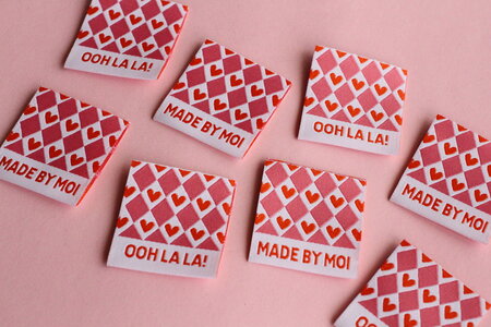 The Cosy Club Handmade - Ooh La La! - 6 Double Sided Sewing Labels