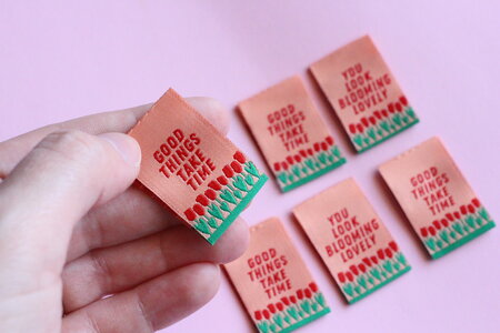 The Cosy Club Handmade - You Look Blooming Lovely - 6 Double Sided Sewing Labels