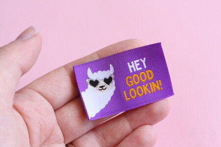 The Cosy Club Handmade - Hey Good Lookin Llama - 5 Fun Sewing Labels