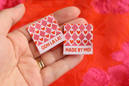 The Cosy Club Handmade - Ooh La La! - 6 Double Sided Sewing Labels