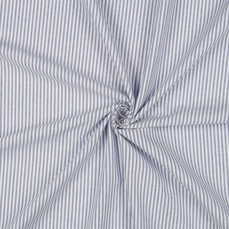 Verhees - Yarn Dyed STRIPE Lavender - POPLIN KATOEN