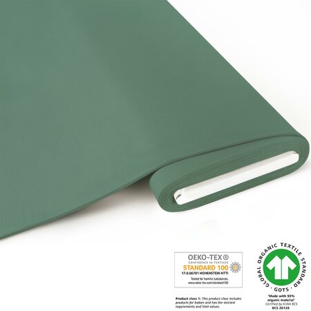 COUPON 40 CM Fabrilogy - Pistachio - GOTS jersey