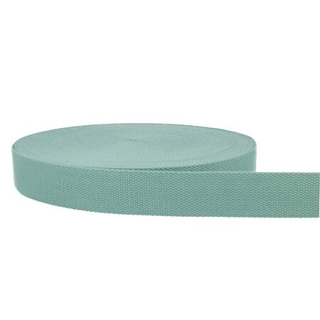 COUPON 55 CM Dusty Green Keperband tassenband extra stevig 38mm