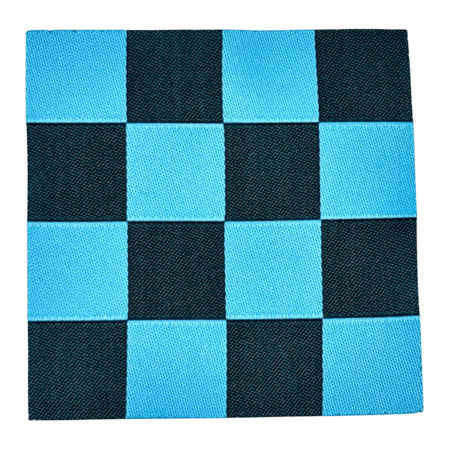 Loop&Label XXL - Vakjes Blauw Antraciet 