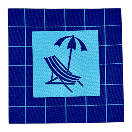 Loop&Label XXL - Licht- / Donkerblauwe Lijnen 