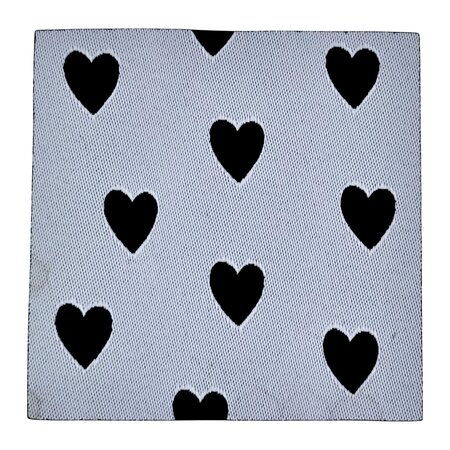 Loop&Label XXL - Hartjes Zwart/Wit