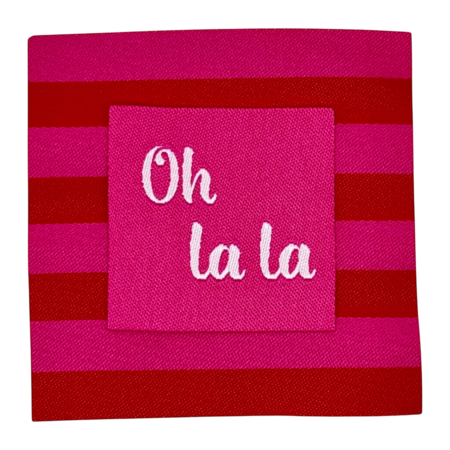 Loop&Label XXL - Strepen Fuchsia/Rood