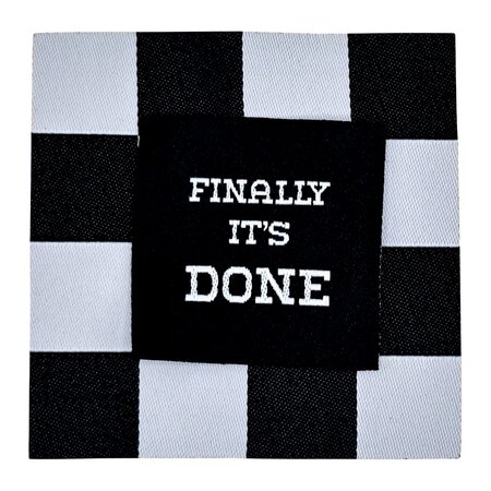 Loop&Label XXL - Vakjes Zwart/Wit