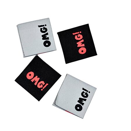 Loop&Label ZIJNAADLABEL - OMG - 4 STUKS