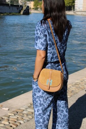 My Dress Made - Denim Leopard - Viscose Slub ECOVERO MIX