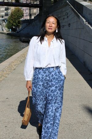 My Dress Made - Denim Leopard - Viscose Slub ECOVERO MIX