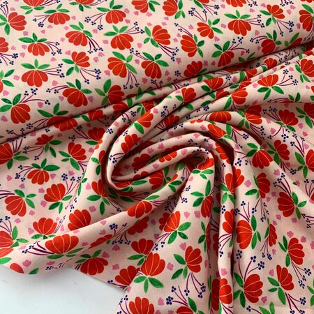 Cousette - Flowerhearts Pink VISCOSE 