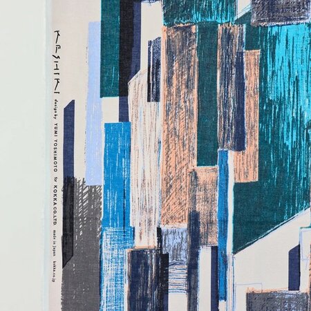 Kokka Japan / Keshiki - Office street Pink/Blue - 30 VIYELLA KATOEN