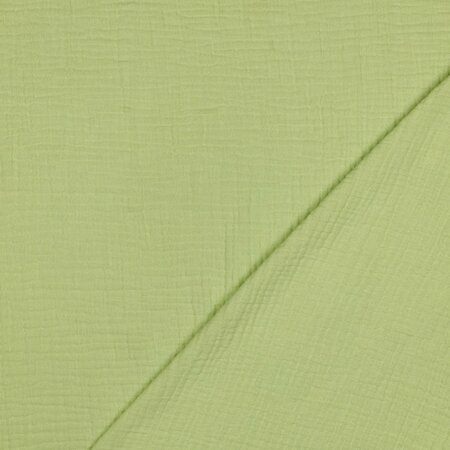 Verhees GOTS - Soft Green  - Double Gauze/hydrofiel 