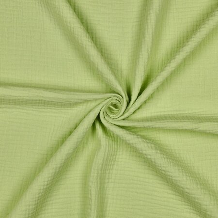 Verhees GOTS - Soft Green  - Double Gauze/hydrofiel 