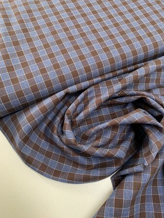 DEADSTOCK Blue Brown Check KATOEN