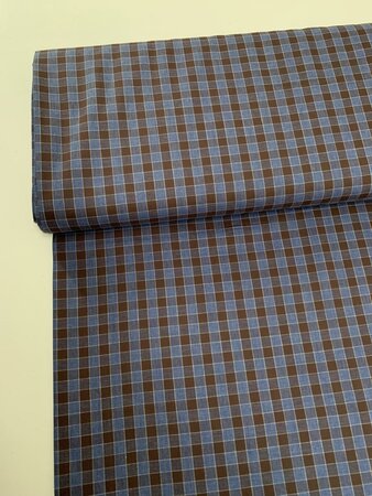 DEADSTOCK Blue Brown Check KATOEN