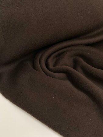 DEADSTOCK Dark Brown WOOL RECYCLED CASHMERE 