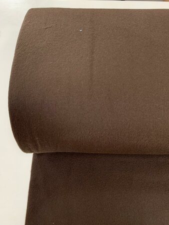 DEADSTOCK Dark Brown WOOL RECYCLED CASHMERE 