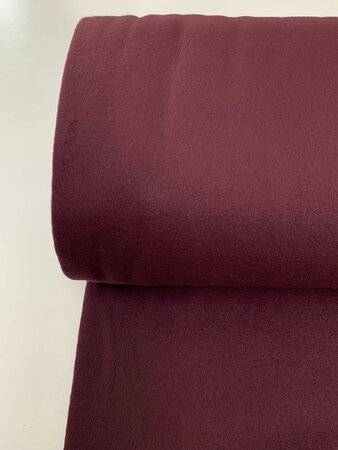 DEADSTOCK Burgundy WOOL RECYCLED CASHMERE 