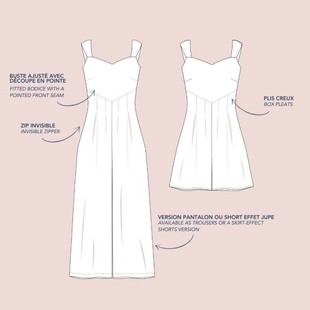 RESTOCK SOON!! Lise Tailor - Elinor Jumpsuit - Papier Patroon 