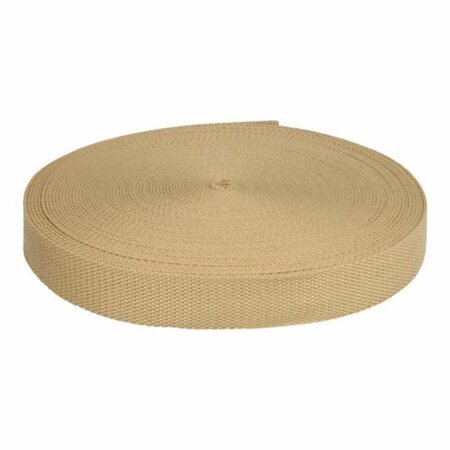COUPON 280cm Beige Keperband tassenband extra stevig 25mm