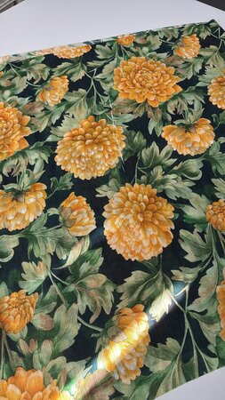 KNEUSJE 70CM Toptex - Charcoal Chrysanthemum STRUCTURED VISCOSE 