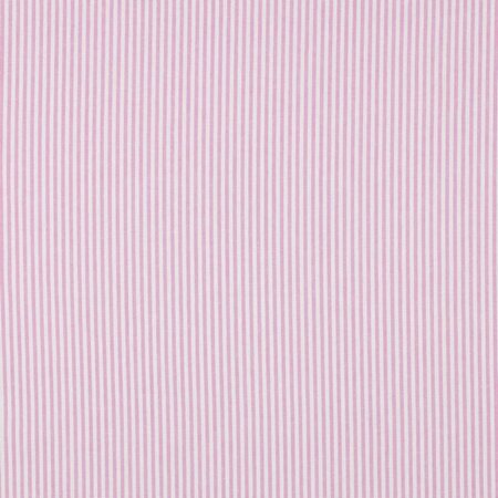COUPON 185cm Verhees - Yarn Dyed STRIPES Pink - POPLIN KATOEN