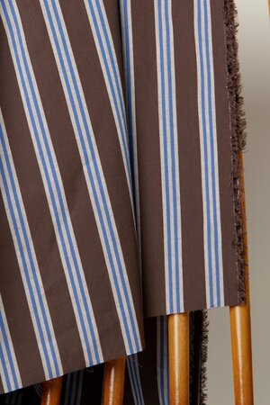 COUPON 200cm Atelier Brunette WEAVE LINE COTTON Oat Chocolate