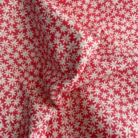 COUPON 50cm Cloud9 - Tiny Daisies Pink - BOHEMIAN PARADISE - COTTON biokatoen