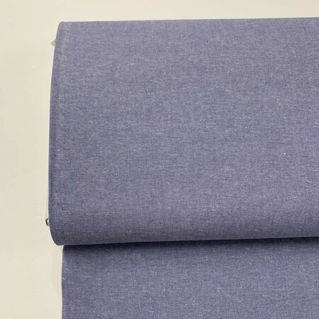 COUPON 80cm Verhees - Yarn Dyed Lavender - POPLIN KATOEN