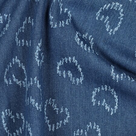 COUPON 80cm Verhees - Hearts Denim Jacquard COTTON