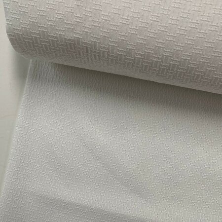 COUPON 60cm Kokka Japan - Broderie Leno Cloth WHITE - KATOEN