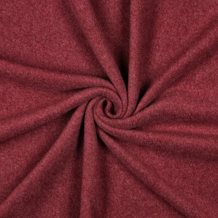 Verhees  - Burgundy Katoen Fleece GOTS