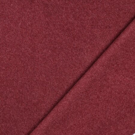 Verhees  - Burgundy Katoen Fleece GOTS