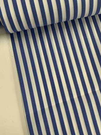DEADSTOCK Striped Blue COTTON POPLIN