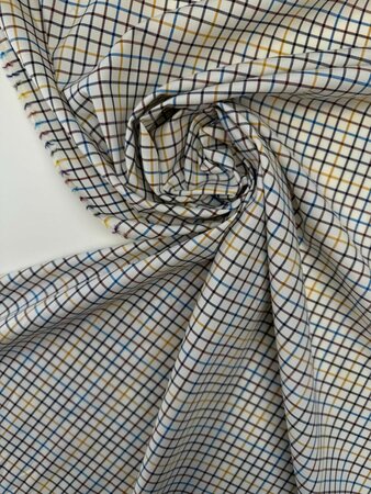DEADSTOCK Autumn Checked COTTON POPLIN