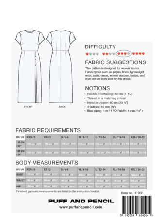 Puff and Pencil - Moon Dress
