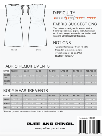 Puff and Pencil - Ruched Dress